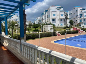 Luxury apartment with swimming pool view